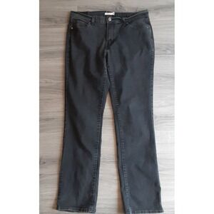 Levis 505 Straight Leg Jeans Mens 32X34 Black Denim Pants Sraight Leg